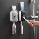 Wall-Mounted Toothpaste Dispenser with Adhesive Installation