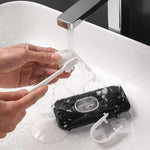 Wall-Mounted Toothpaste Dispenser with Adhesive Installation