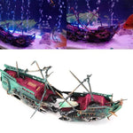 Sunken Ship Decor for Fresh and Saltwater Tanks