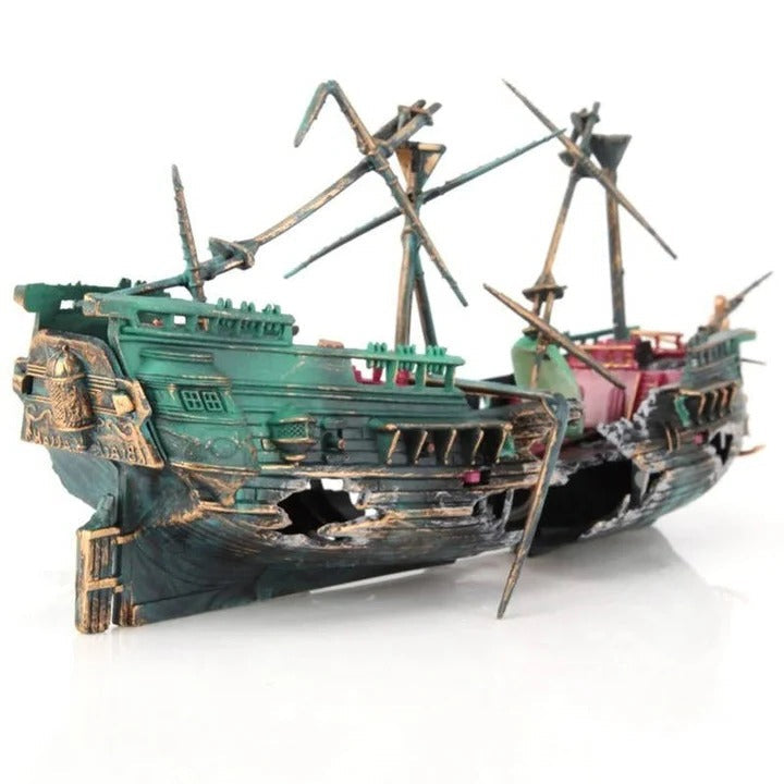 Sunken Ship Decor for Fresh and Saltwater Tanks