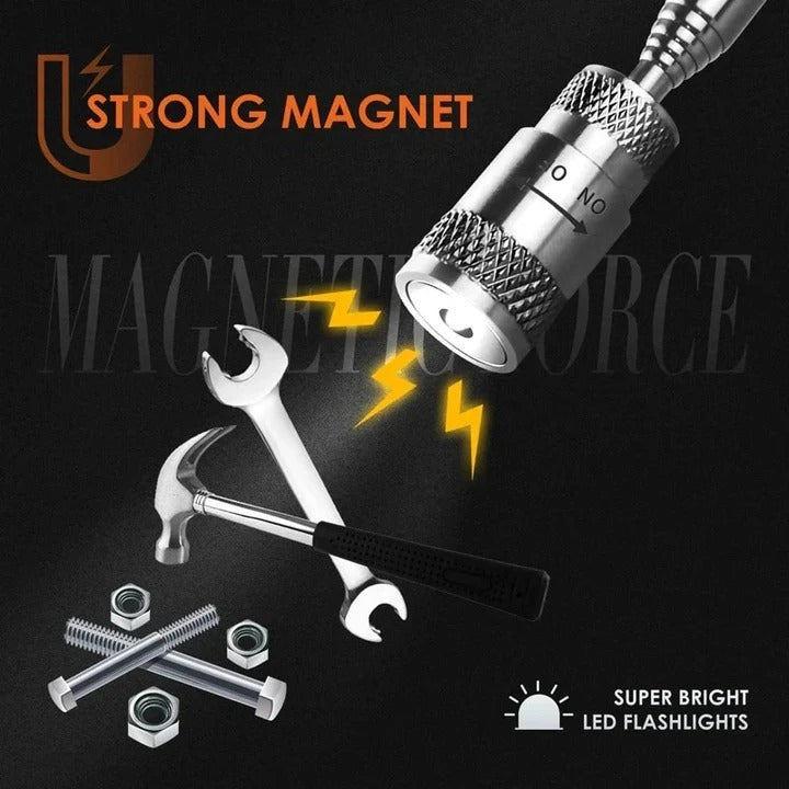 Verlängerbares Magnetwerkzeug mit LED-Beleuchtung