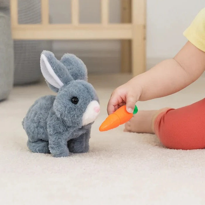 Interactive plush toy with movement and sounds