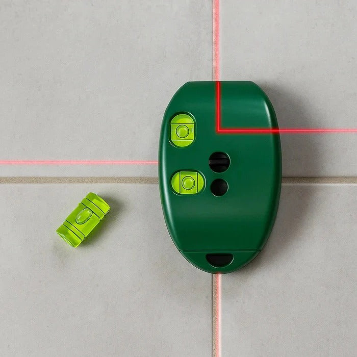 Precision laser level for exact 90-degree angles