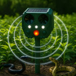 Solarbetriebener Ultraschall-Schlangenabwehr mit Bewegungsmelder