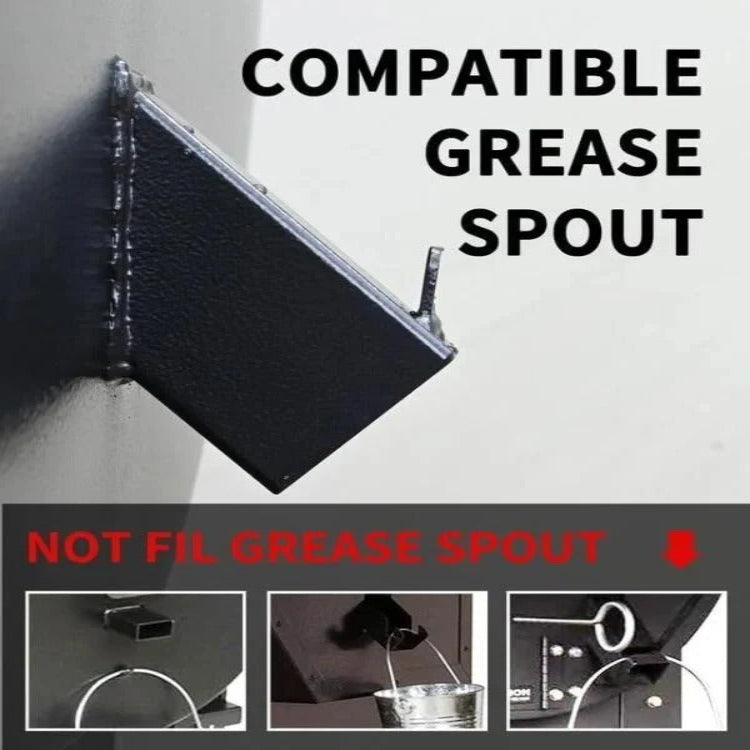 Grease drip pan with lid for grill