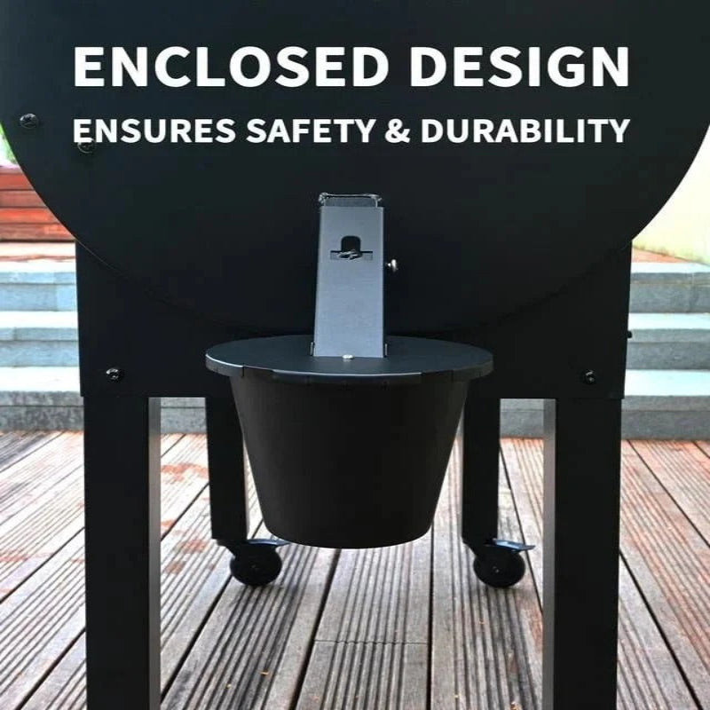 Grease drip pan with lid for grill