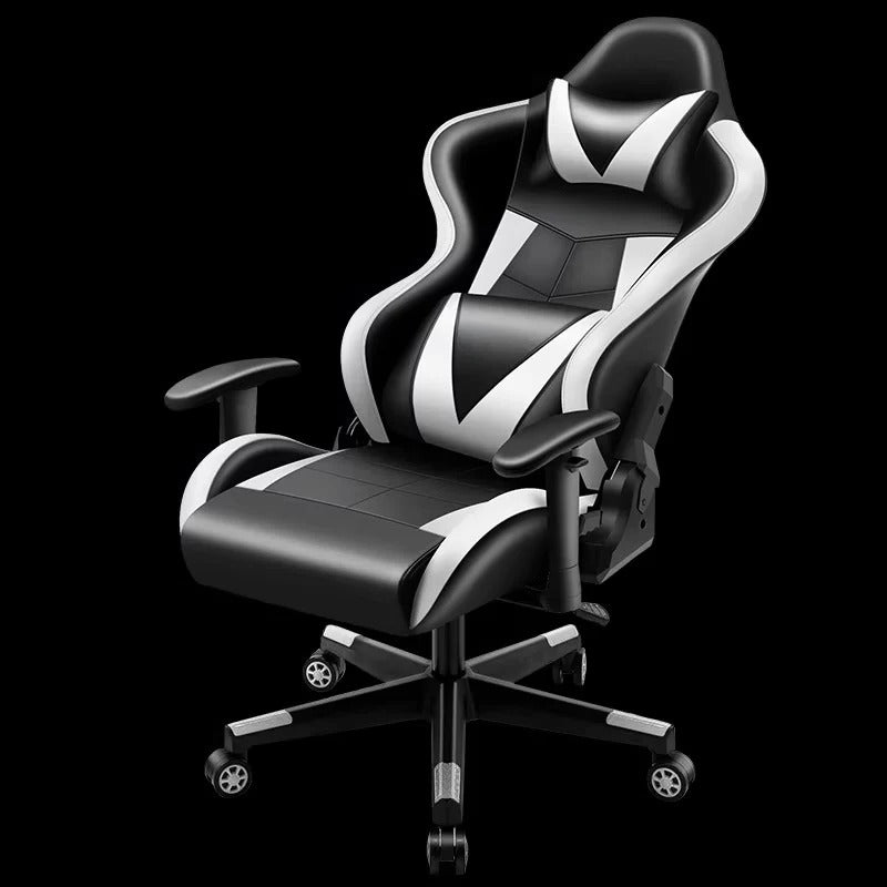 Ergonomic Gaming Chair with 180-Degree Recline and Adjustable Armrests