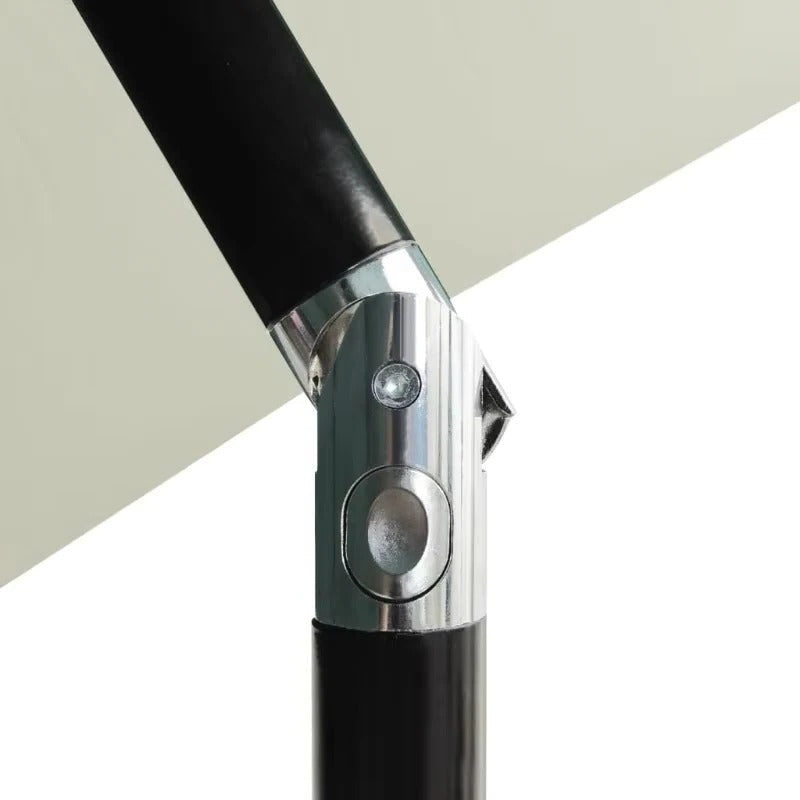 Dreistufiger Sonnenschirm mit Kurbelneigung und Aluminiumständer