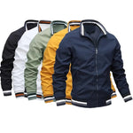 Men's Lightweight Bomber Jacket with a Modern Cut
