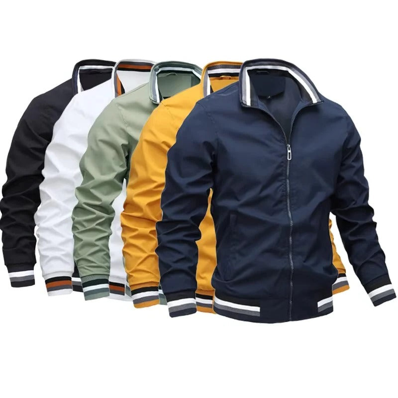 Men's Lightweight Bomber Jacket with a Modern Cut