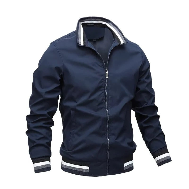 Men's Lightweight Bomber Jacket with a Modern Cut