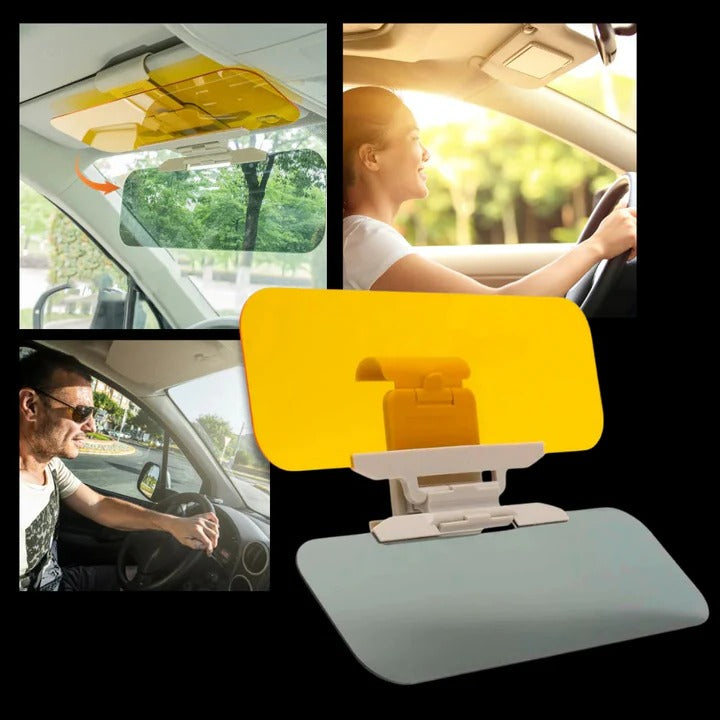 Adjustable Sun Visor Extender for Safe Driving Day and Night