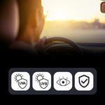 Adjustable Sun Visor Extender for Safe Driving Day and Night