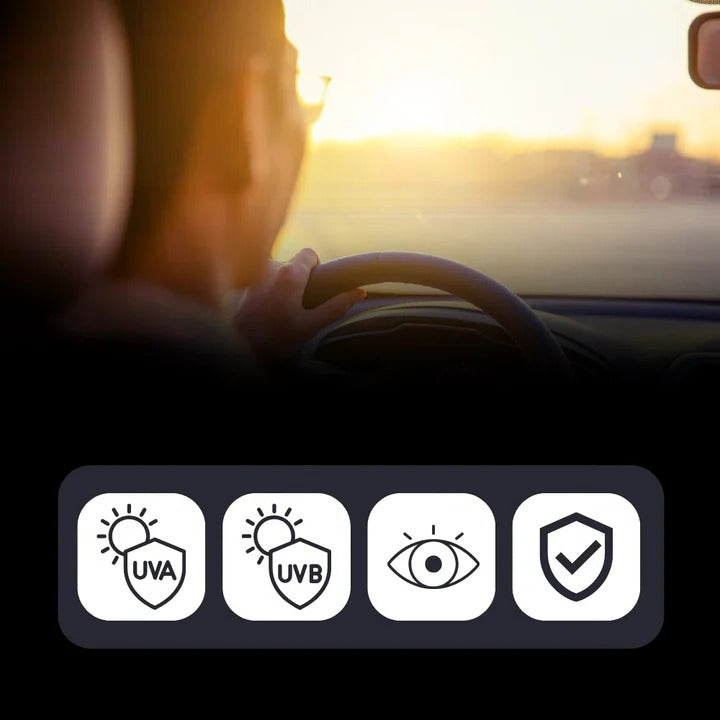 Adjustable Sun Visor Extender for Safe Driving Day and Night