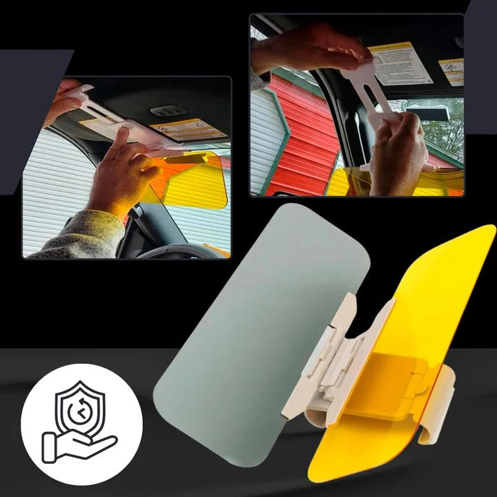 Adjustable Sun Visor Extender for Safe Driving Day and Night