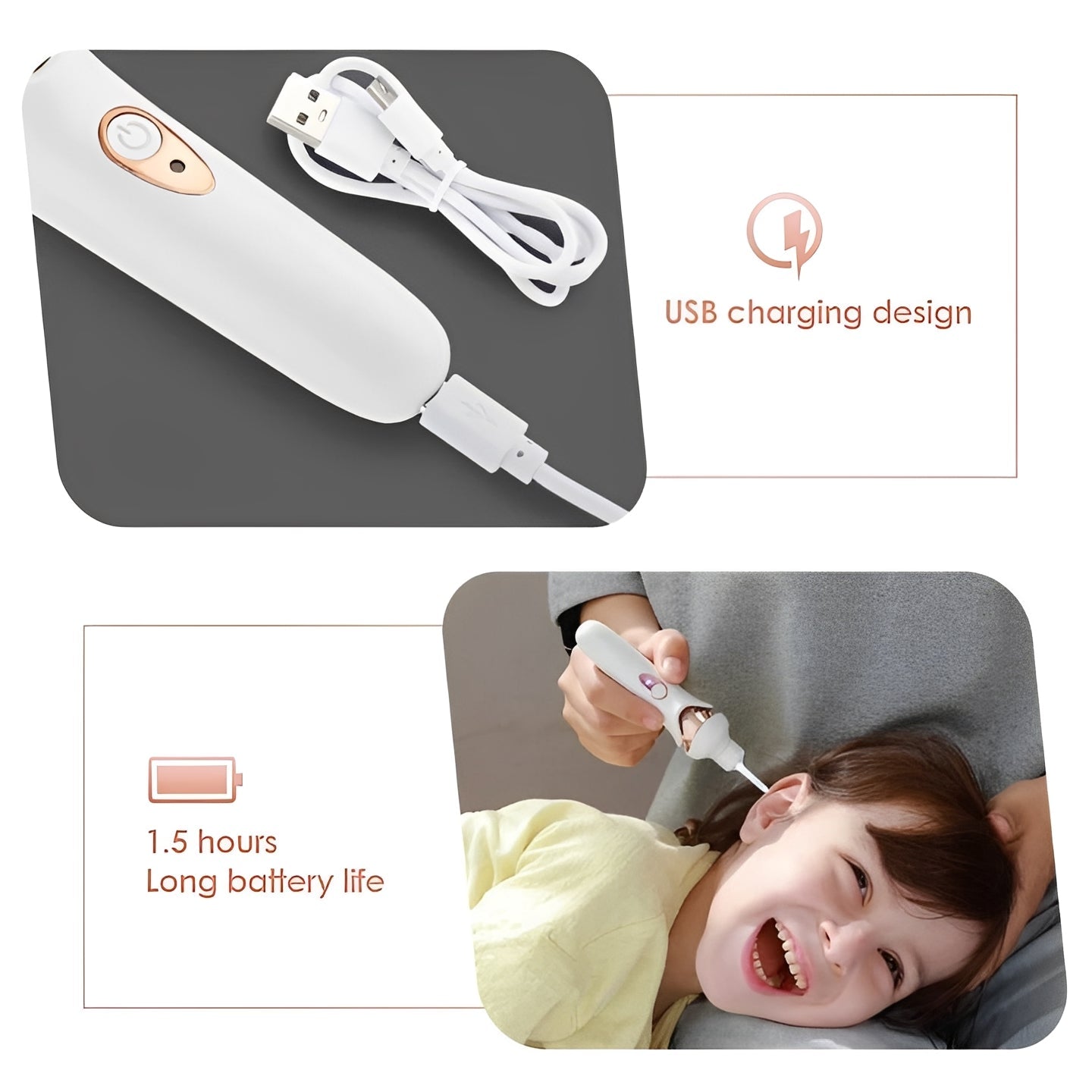 Gentle Ear Cleaner with Vacuum for Effortless Ear Cleaning