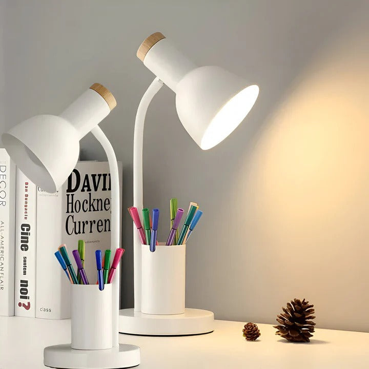 Moderne Schreibtischlampe mit Flexiblem Stifthalter