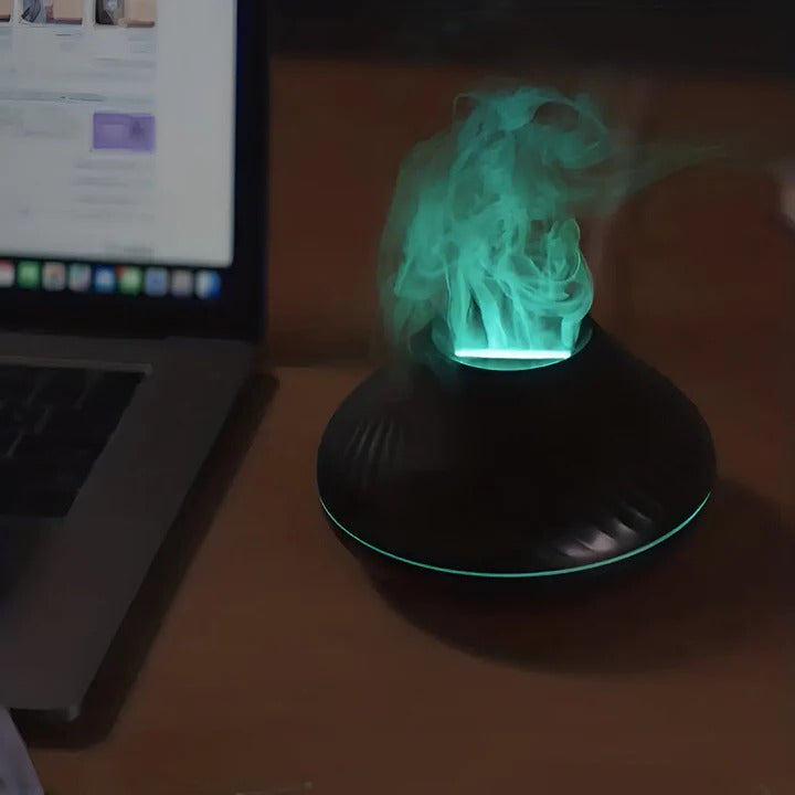 Luftbefeuchter mit Aromadiffusor und sanfter LED-Beleuchtung