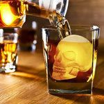 Gruselige Eiswürfelform mit 10 Schädel-Fächern für kreative Drinks