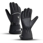 Electrically heated motorcycle gloves for cold days