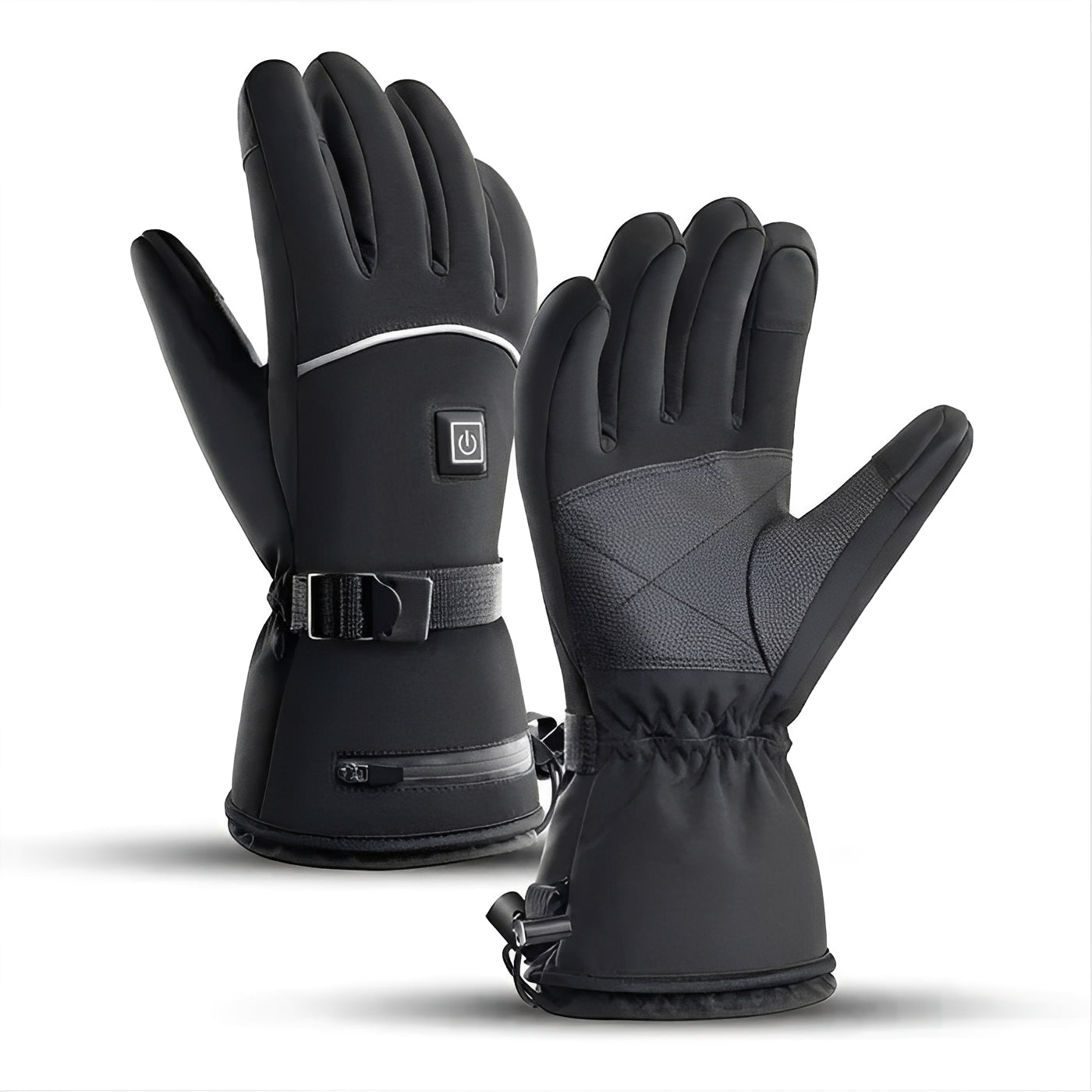 Electrically heated motorcycle gloves for cold days