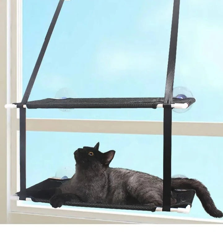 Fensterliege für Katzen mit Saugbefestigung