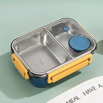 Heat-insulated food container with vacuum seal for hot food