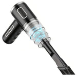 Cordless, rechargeable handheld vacuum cleaner for car and home