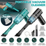 Cordless, USB-Rechargeable Portable Vacuum Cleaner for Car and Home