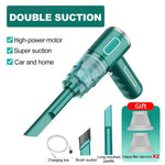 Cordless, rechargeable handheld vacuum cleaner for car and home