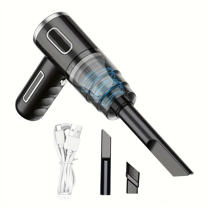 Cordless, USB-Rechargeable Portable Vacuum Cleaner for Car and Home