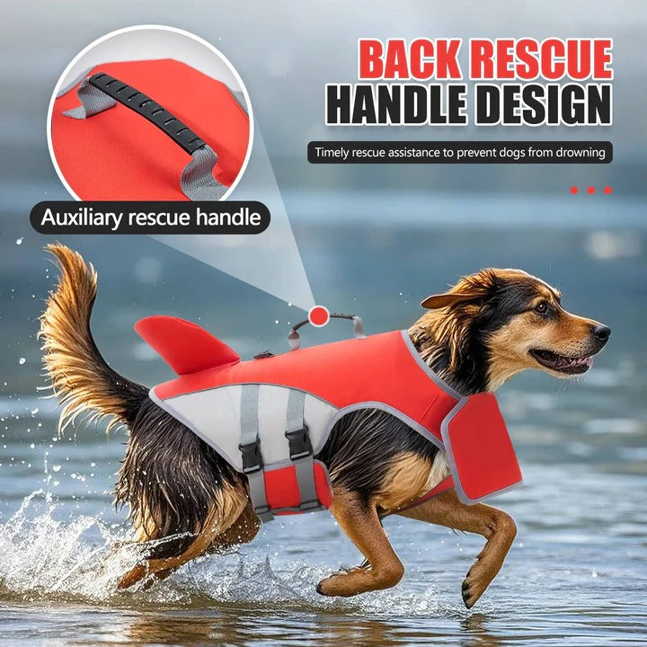 Sicherer Schwimmweste für Hunde mit Auftriebshilfe