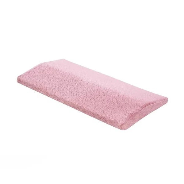 Ergonomic pillow for back support with breathable cover