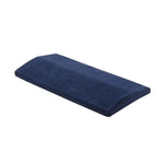 Ergonomic pillow for back support with breathable cover