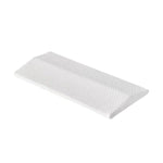 Ergonomic pillow for back support with breathable cover