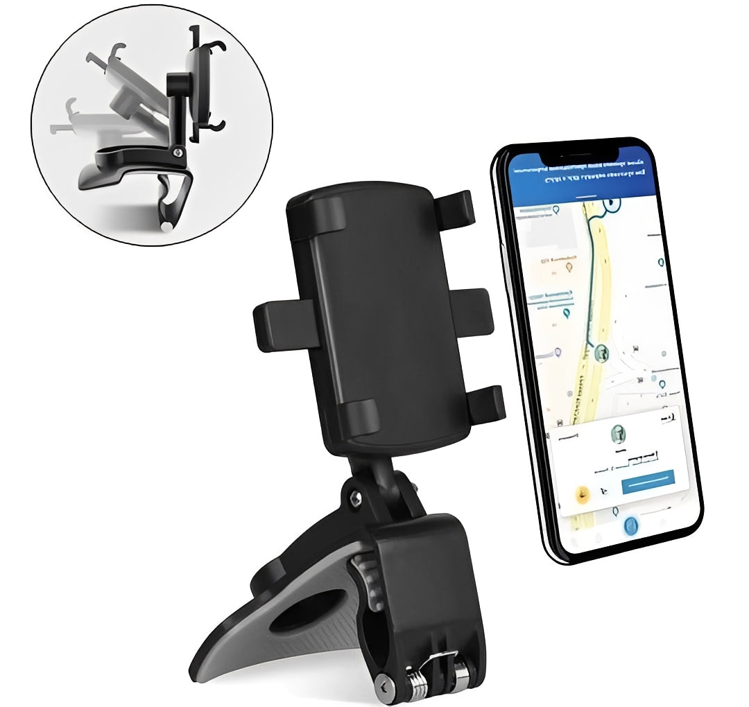 Smartphone Holder for Cars with 360-Degree Rotation