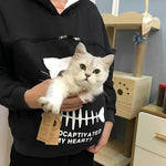 Katzenfreund Hoodie mit Kuscheltasche für Haustiere