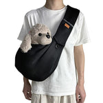 Comfortable Dog Carrier Sling with Padding and Safety Clip