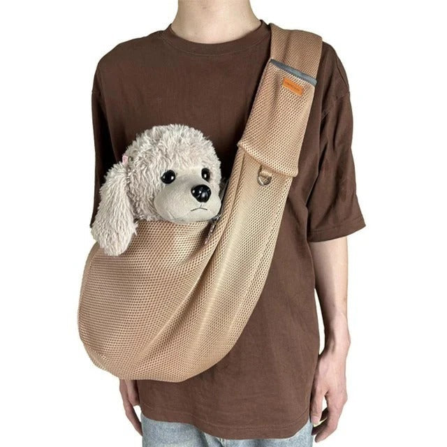 Comfortable Dog Carrier Sling with Padding and Safety Clip