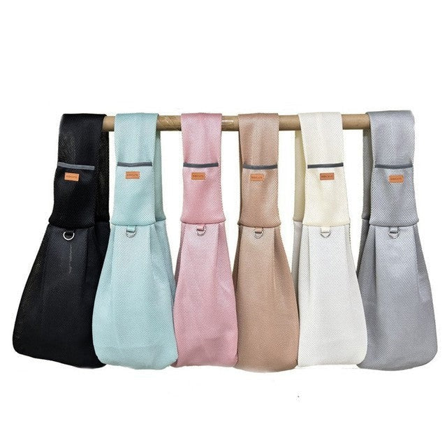 Comfortable Dog Carrier Sling with Padding and Safety Clip