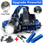 Wiederaufladbare LED Stirnlampe für freihändiges Arbeiten