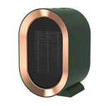 Compact electric heater with energy-saving mode for small rooms