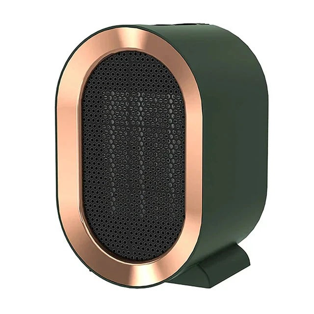 Compact electric heater with energy-saving mode for small rooms