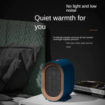 Compact electric heater with energy-saving mode for small rooms