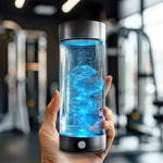 Portable hydrogen water bottle for home and on the go