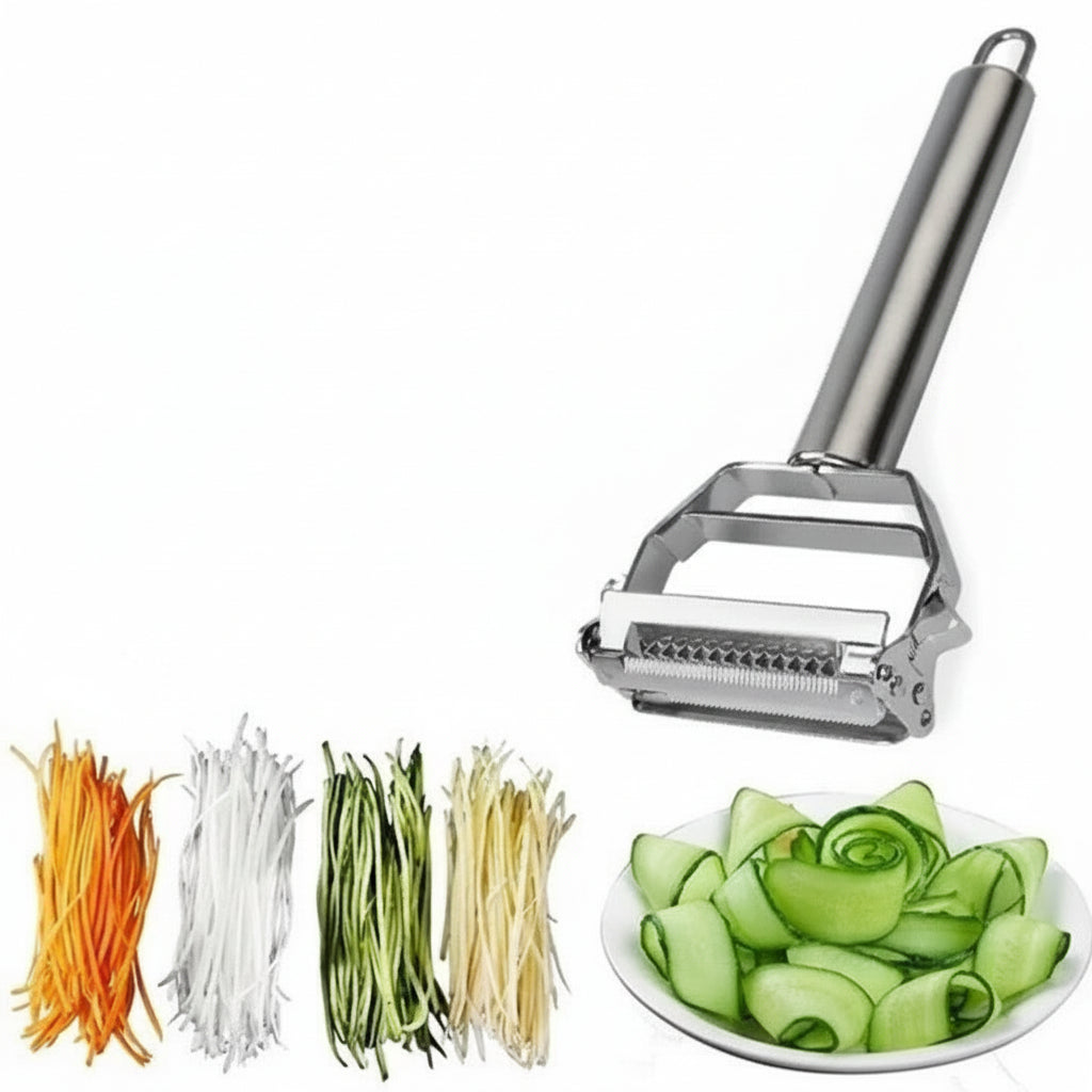 Rostfreier Gemüseschäler mit Julienne-Klinge für müheloses Schneiden