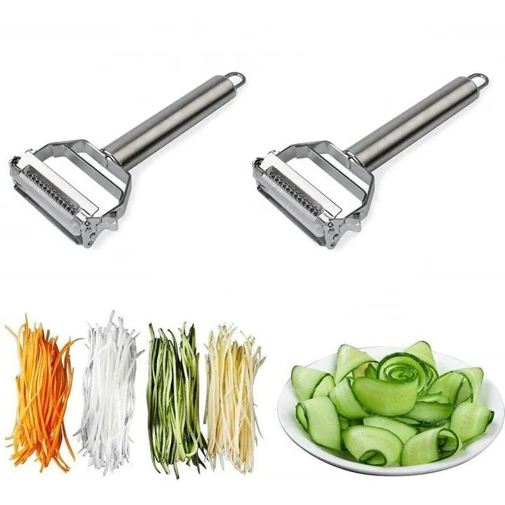 Rostfreier Gemüseschäler mit Julienne-Klinge für müheloses Schneiden