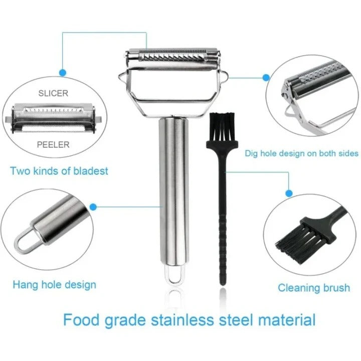 Stainless Steel Vegetable Cutter with Julienne Blade