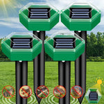 Solarbetriebener Ultraschall-Maulwurfvertreiber, 4er Set