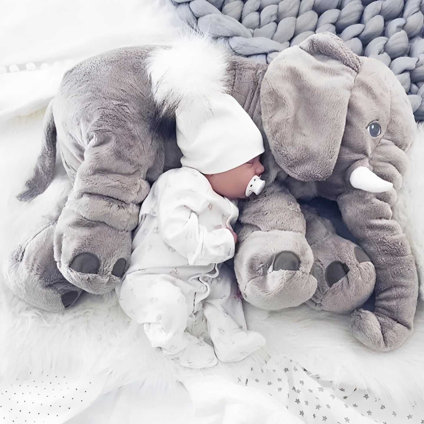 Cozy elephant pillow for optimal support when sitting